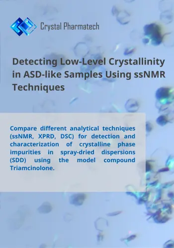 Detecting Low-Level Crystallinity in ASD-like Samples Using ssNMR Techniques